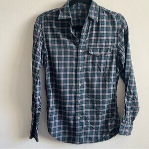 J. Crew Men's Brushed Twill Plaid Shirt